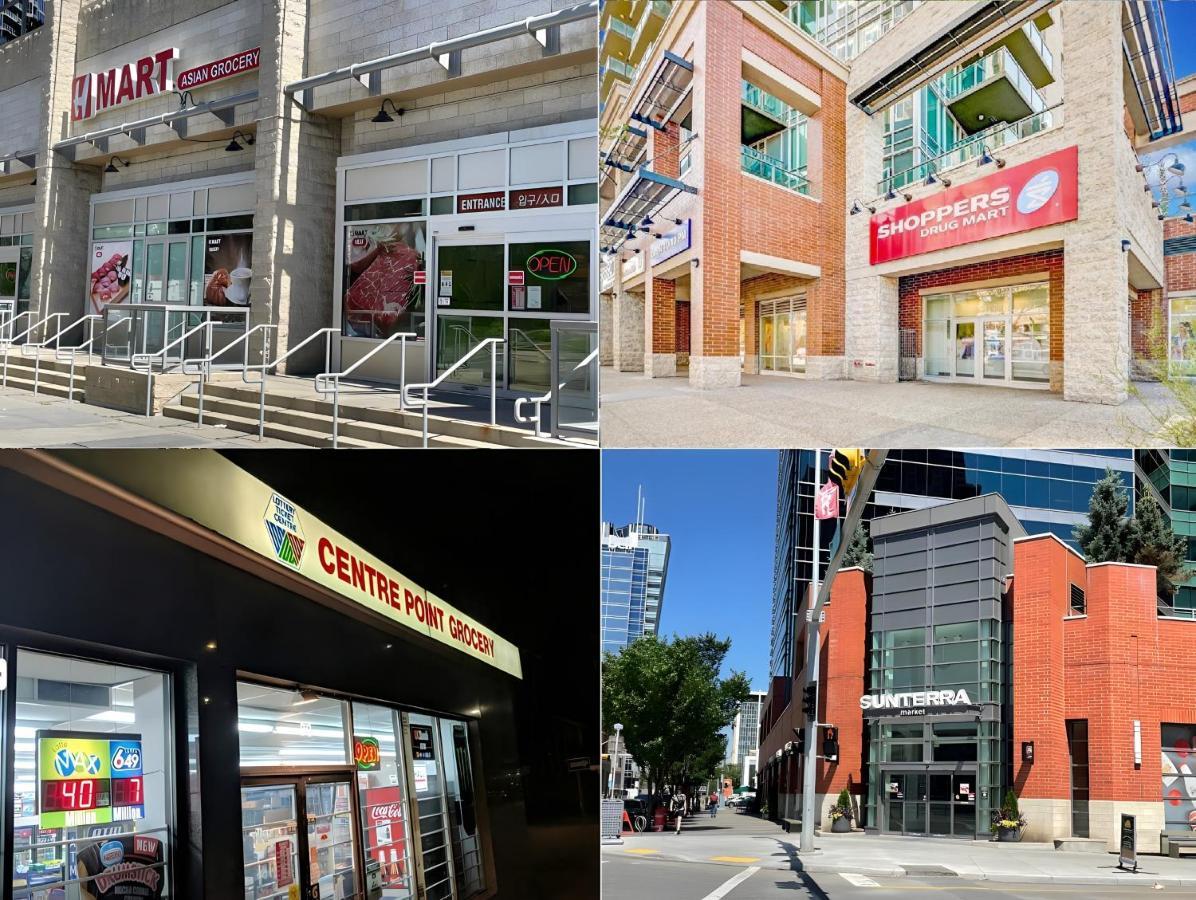 Entire Condo Downtown, Walk To Bmo & Stampede, Parking, 1,5 Hrs To Banff YYC Exterior foto